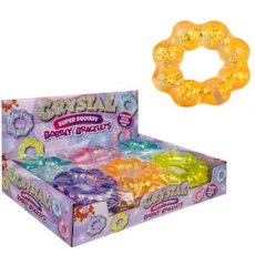 Glitter Donut Squishy Bracelet 8cm